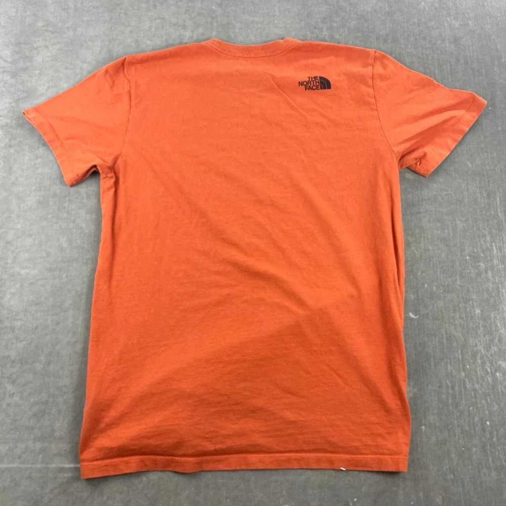 The North Face Mens Large Orange Short Sleeve Logo Graphic T-Shirt